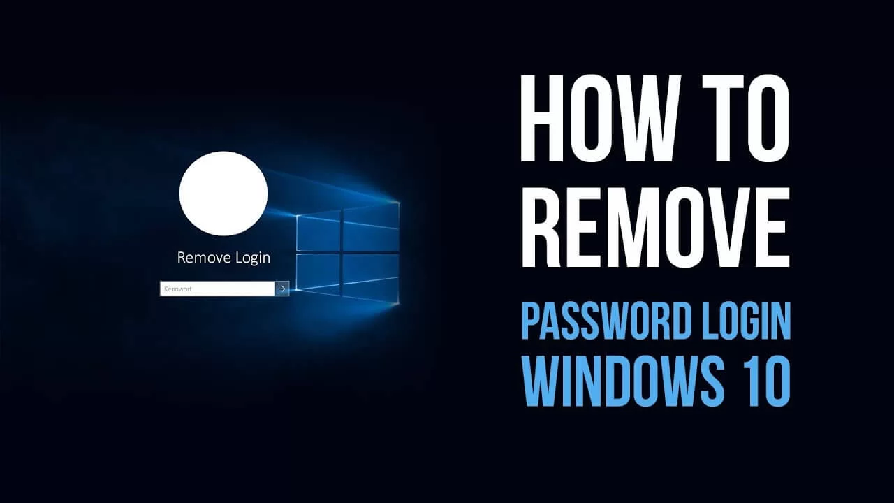 How to remove login password on Windows 10