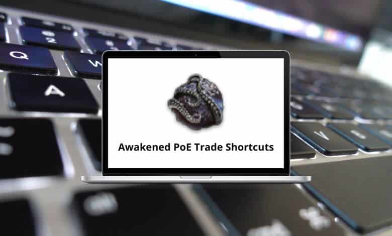 Awakened PoE Trade Keyboard Shortcuts