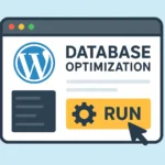 WordPress admin panel running a database cleanup plugin